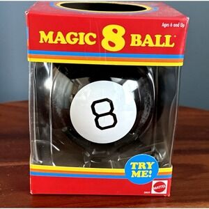 Mattel Games Magic 8 Ball Kids Toy, Retro Themed Novelty Fortune Teller, Ask a Q
